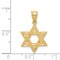 14K Yellow Gold Star of David Charm Jewelry FindingKing 24mm x 16mm